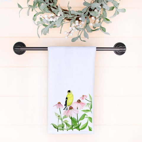 Northern Goldfinch Hand Towel