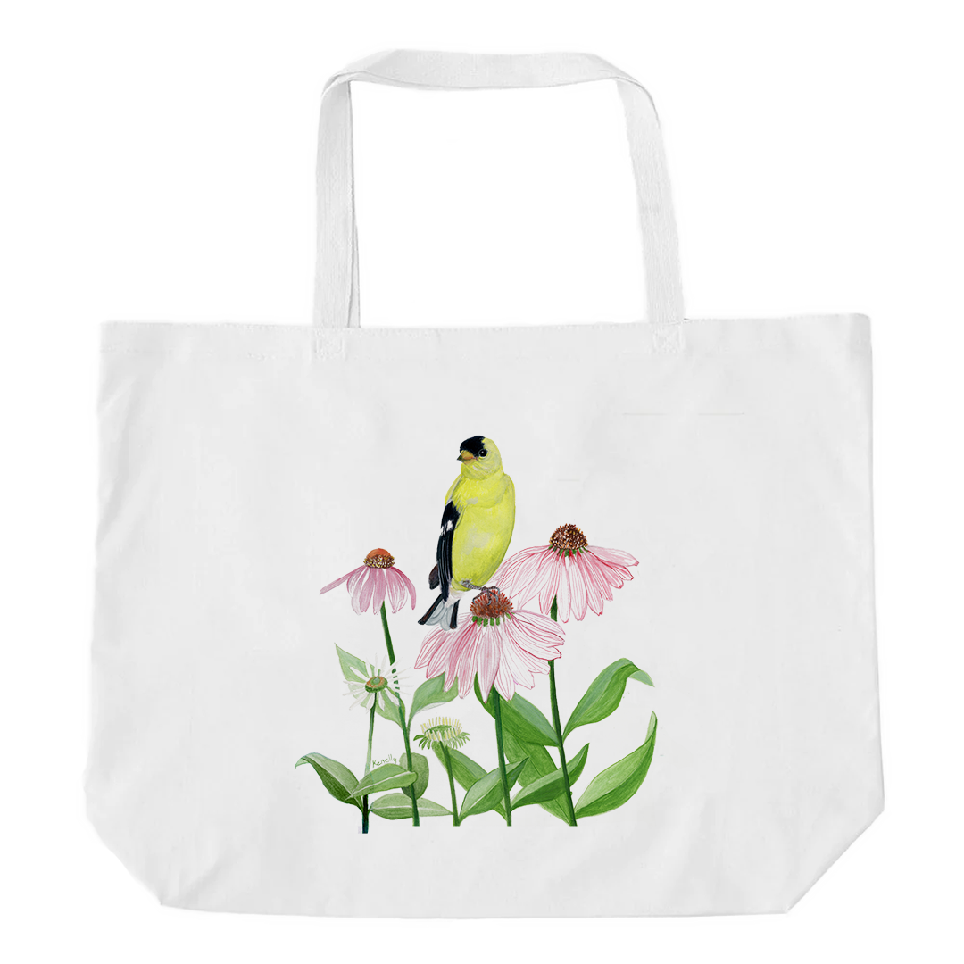 Northern Goldfinch Oversized Tote