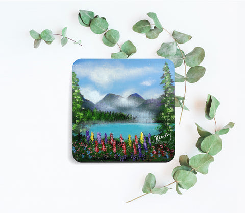 Colorado Aqua Lake Mini Painting / Coaster