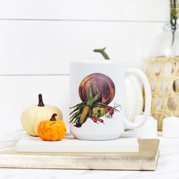 The Colors of Harvest (No Background) Deluxe 15 oz Mug