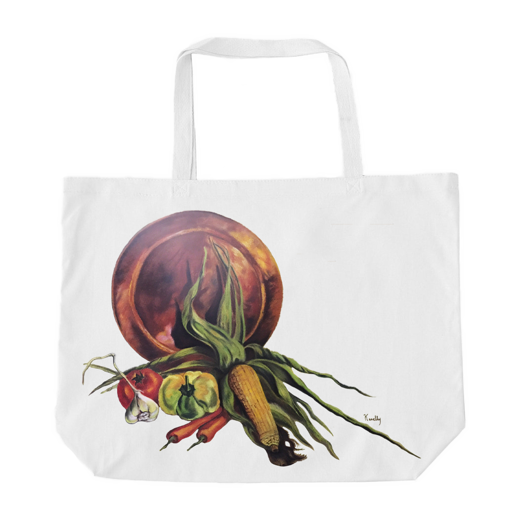 Colors of Harvest (No Background) Oversized Tote