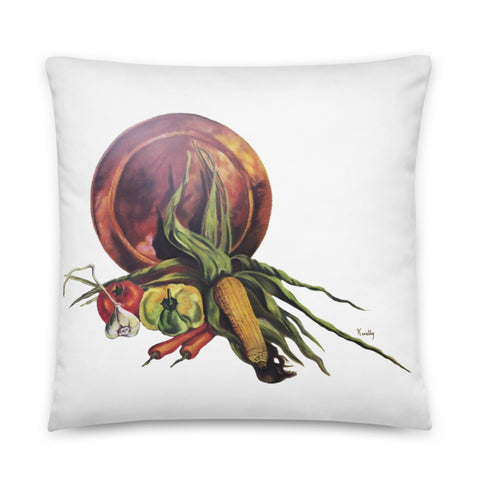 The Colors of Harvest (No Background) Throw Pillow