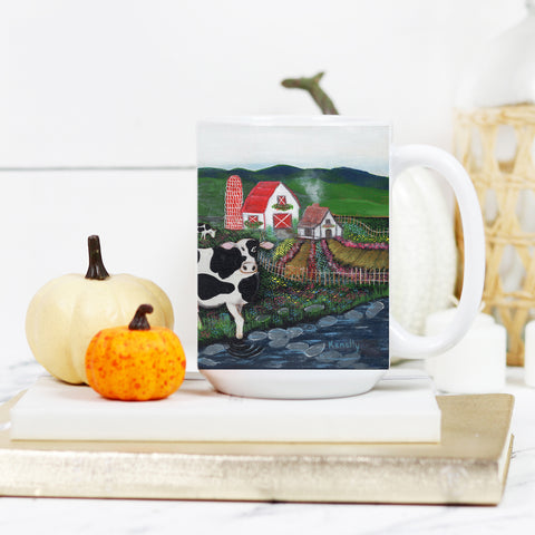 The Red Roof Farm Deluxe 15 oz Mug
