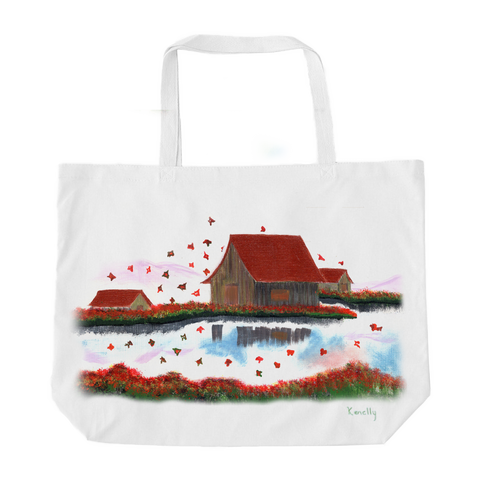 Falling Leaves Oversized Tote