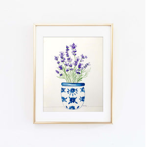 Potted Lavender Art Print