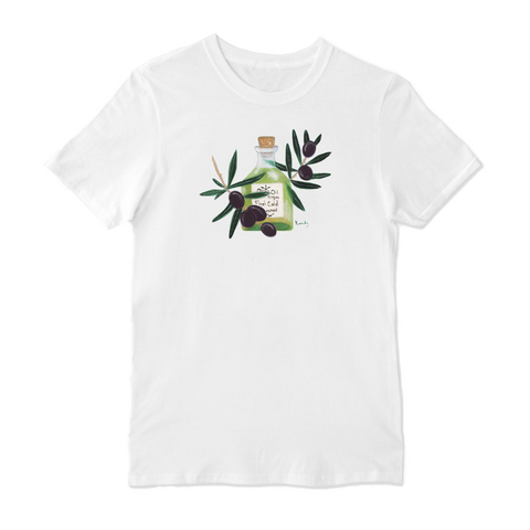 Olive and Oil Crew Neck T-shirt